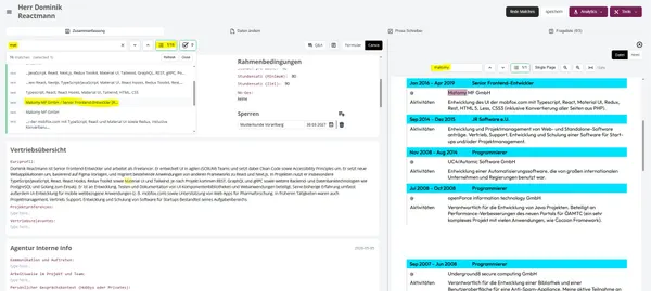 Semantische Suche mit hervorgehobenen Ergebnissen komplexe Anfragen einfach gemacht.